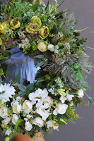 bogaty wieniec nagrobny, Zielona Przystań, śr.66cm