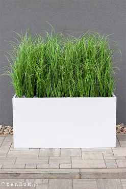 Fiberglass Grande Premium, sztuczne trawy w eleganckiej donicy, wys. 110cm