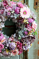 Bogactwo Natury Margerita, duży wianek na drzwi, śr.42cm 