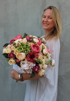 Beatrycze flowerbox, kompozycja kwiatowa, wys.43cm