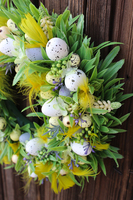 dekoracyjny wianek wielkanocny Naturalna Wiosna 2, śr.28cm 