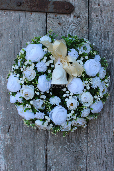 dekoracyjny wianek Dzwoneczek, śr.35cm