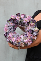 Pastelowa Nostalgia New, elegancki wianek, śr.41cm