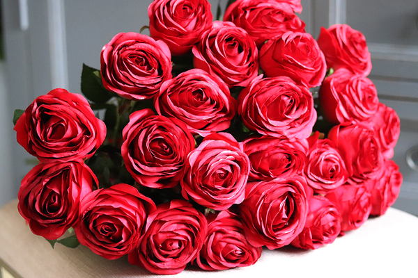 bukiet 25-ciu czerwonych róż, Love, wys. 60cm 