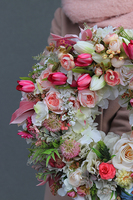 barwny wianek na drzwi Korello, śr.45cm 