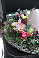 Pullano, wielkanocna kompozycja / stroik na talerzu, śr.32cm