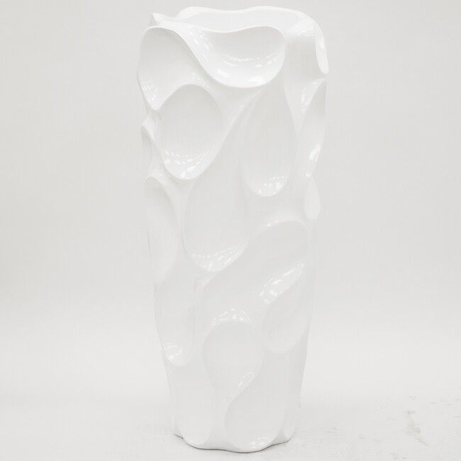 Sorbello, nowoczesny biały wazon, wys.90cm 