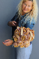 piaskowy bukiet róż i hortensji, Rosallia Sand, dł.52cm