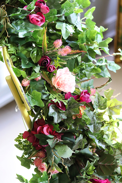 Clemence, girlanda kwiatowa do dekoracji, dł.100cm 