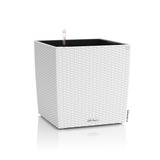 Cube Cottage, elegancka donica z nawadnianiem, biała, wym.30x30cm