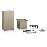 Canto Stone Kolumna, elegancka donica z nawadnianiem, beż, wym.76x40cm