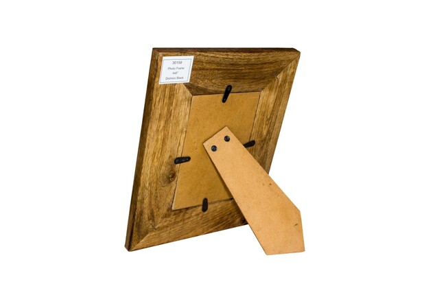 ramka na zdjęcie z drewna mangowego Metal 10x15cm