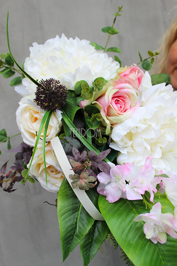 dekoracja / wiązanka nagrobna / bukiet Selena, wym.60cm 