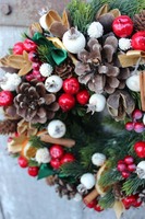 bożonarodzeniowy wianek / dekoracja Pomarańcze, śr.27cm  