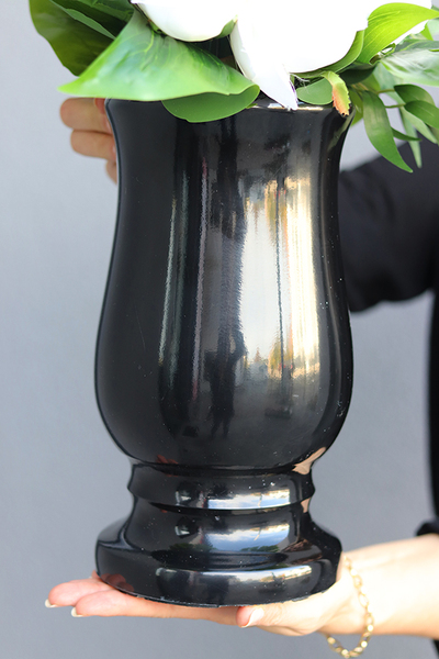 Bliskość, bukiet nagrobny z kallą i różami, wys.78cm