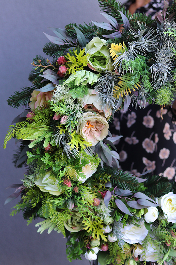 duży wieniec nagrobny, Regulario, śr.66cm 