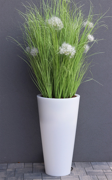 Dandelion Light 2, trawa w podświetlanej donicy z dmuchawcami, wys. 190cm