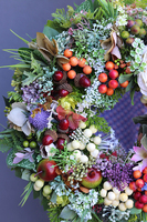 barwny wianek Biały Kwiat Fruito, śr.38cm