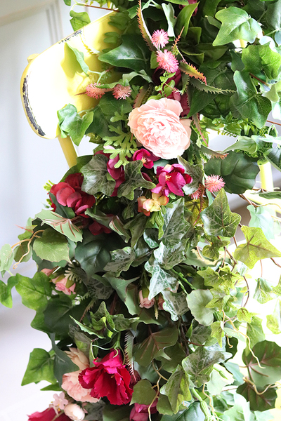 Clemence, girlanda kwiatowa do dekoracji, dł.100cm 