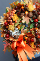 jesienny uroczy wianek, Wiewiórka 2, śr.27cm