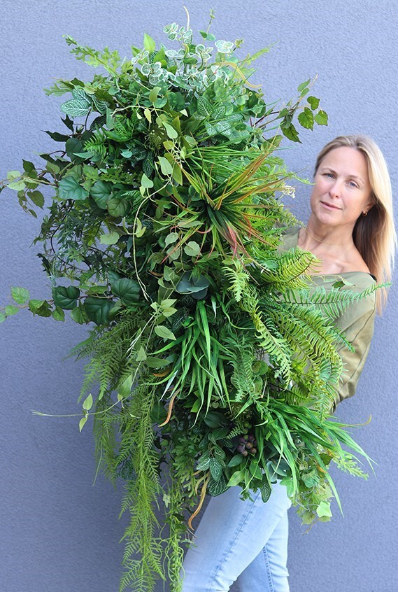 Felita Green, zielona kompozycja w stretchu do Twojej donicy, wys.50cm