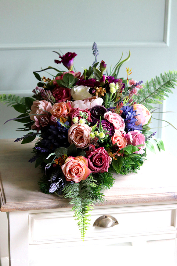 Basilo, wiązanka nagrobna, dł.75cm