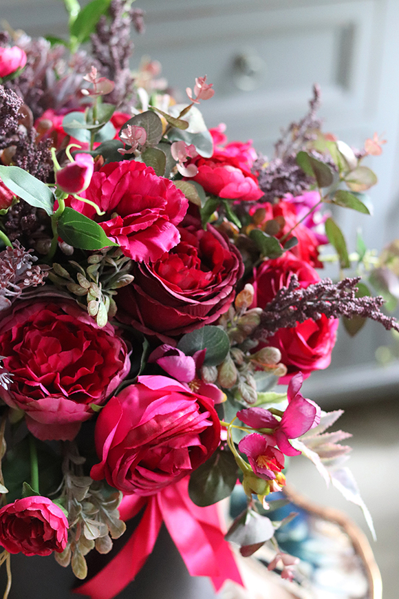 Amanita, flowerbox w intensywnych barwach, wys.50cm