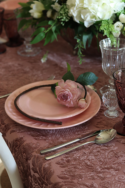 obrus Residence Pink, wym.140x220cm