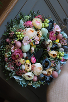 Teronata, gęsty wianek na drzwi / stroik na stół, śr.32cm