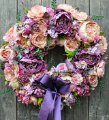 dekoracyjny, bardzo duży wianek na drzwi Silviana, śr. 50cm