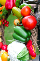 przepiękny wianek Warzywny Ogród, śr.50cm