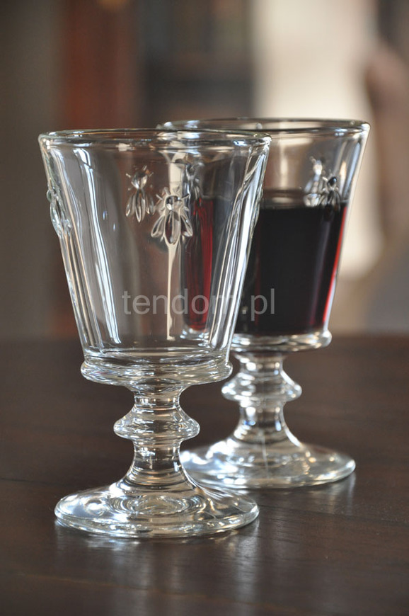 komplet 6-ciu kielichów z motywem pszczoły La Rochere, wys.14cm, poj.240ml