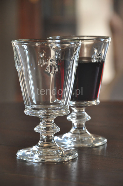 komplet 6-ciu kielichów z motywem pszczoły La Rochere, wys.14cm, poj.240ml
