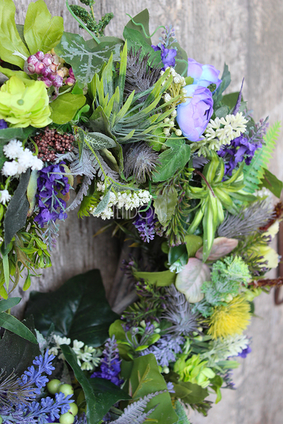 Yellow & Violet House wianek dekoracyjny, śr.43cm 