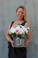 flowerbox / kompozycja Luna, wys.28cm