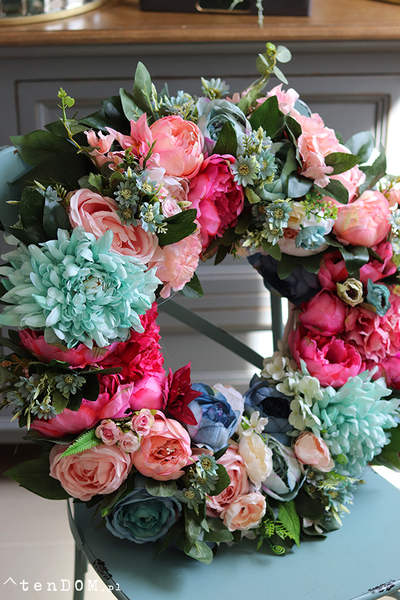 bardzo bogaty wianek na drzwi, Caryca Katarzyna New, śr.56cm