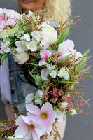 atrakcyjne wianki kwiatowe z magnolią, Barcelitta, kpl. 2szt