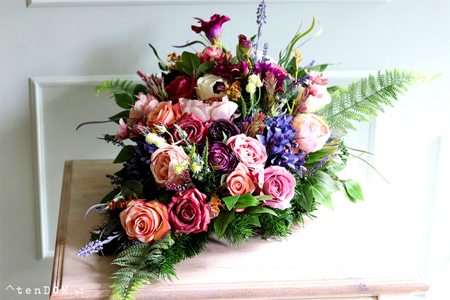 Basilo, wiązanka nagrobna, dł.75cm