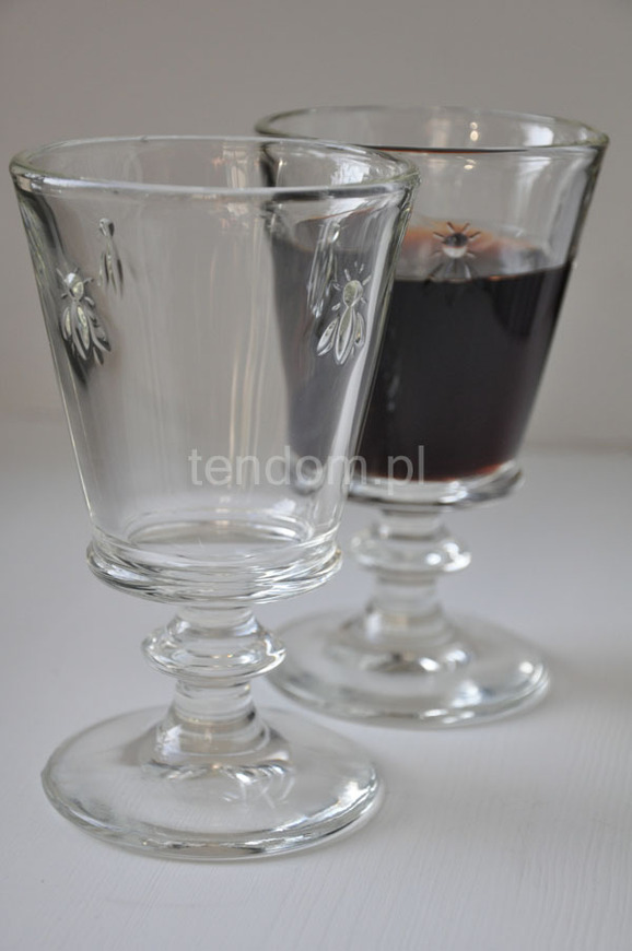 komplet 6-ciu kielichów z motywem pszczoły La Rochere, wys.14cm, poj.240ml