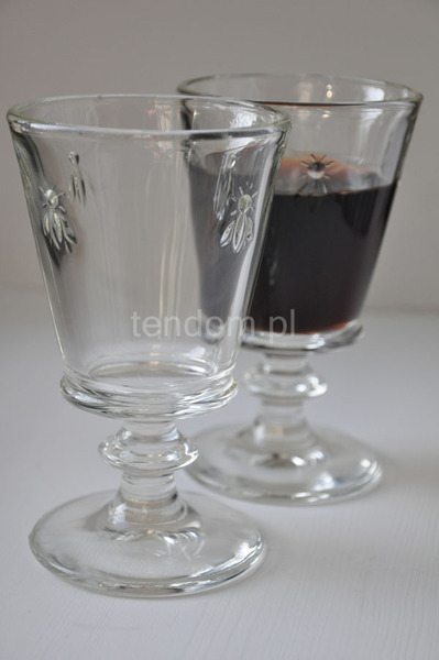 komplet 6-ciu kielichów z motywem pszczoły La Rochere, wys.14cm, poj.240ml