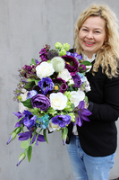 Lambert Exclusive kompozycja kwiatowa / bukiet wys.22cm, szer.67cm 