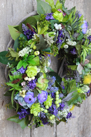 Yellow & Violet House wianek dekoracyjny, śr.43cm 