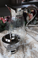 Glamour szklany dzban / dzbanek na sok, wodę, wys.26x12cm