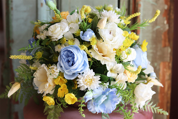  Jessina Blue, barwna wiosenna kompozycja, wym.33x49cm