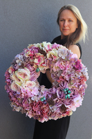 Bellinda, bardzo bogaty wianek na drzwi, śr.50cm 