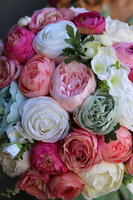 Bella New, kompozycja kwiatowa / bukiet flowerbox, wys.34cm