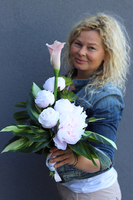 Kallena, komplet kompozycji nagrobnych, kompozycja + bukiet