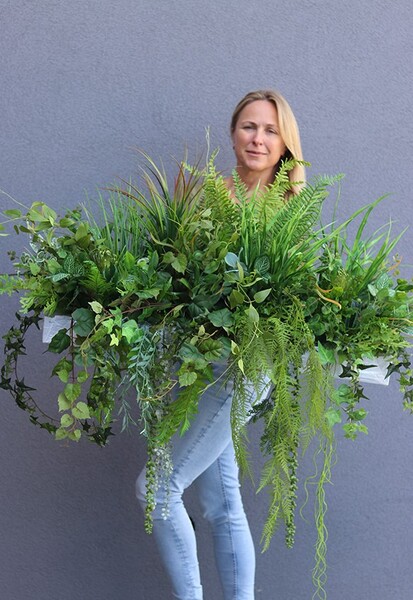 Felita Green, zielona kompozycja w stretchu do Twojej donicy, wys.50cm
