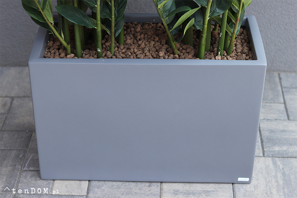 Fiberglass Zamiokulkas, sztuczne drzewka w nowoczesnej donicy, wys.160cm 