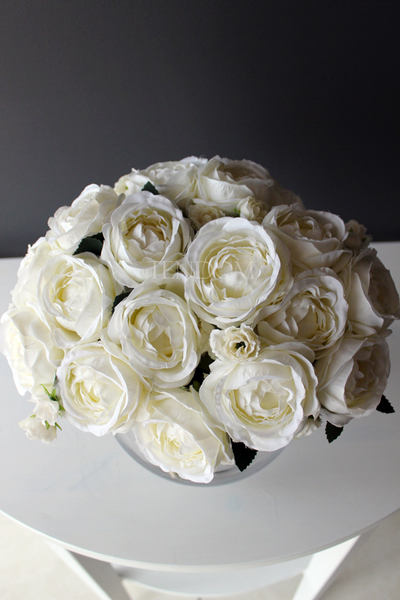 bukiet Białe Róże wys. ok. 25cm